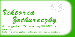 viktoria zathureczky business card